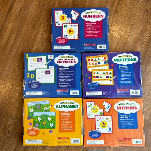 Set of 5 Scholastic Learning Mats and Puzzles - Picture 2 of 16